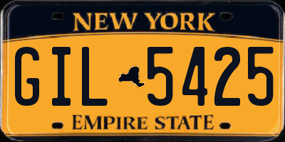 NY license plate GIL5425