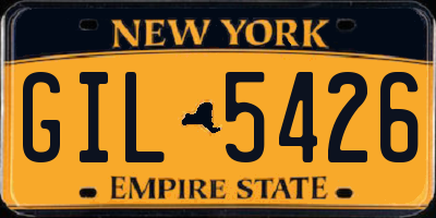 NY license plate GIL5426