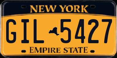 NY license plate GIL5427