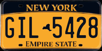 NY license plate GIL5428