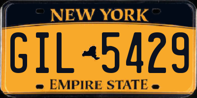 NY license plate GIL5429