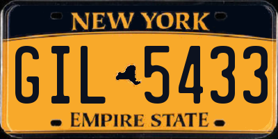 NY license plate GIL5433