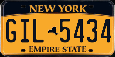 NY license plate GIL5434