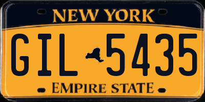 NY license plate GIL5435