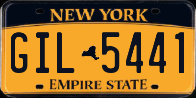 NY license plate GIL5441