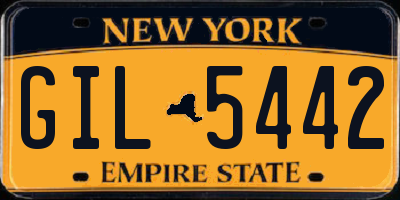 NY license plate GIL5442