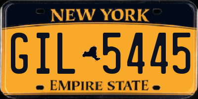 NY license plate GIL5445
