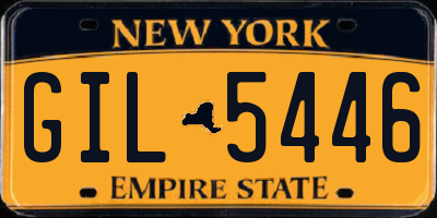 NY license plate GIL5446
