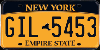 NY license plate GIL5453
