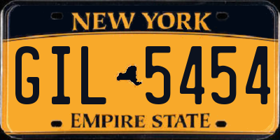 NY license plate GIL5454