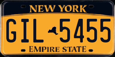 NY license plate GIL5455