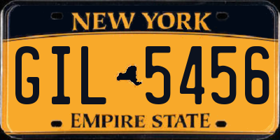 NY license plate GIL5456