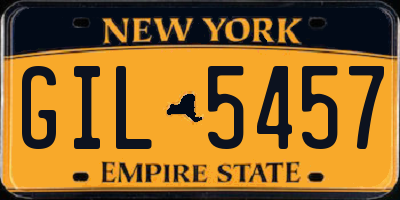 NY license plate GIL5457
