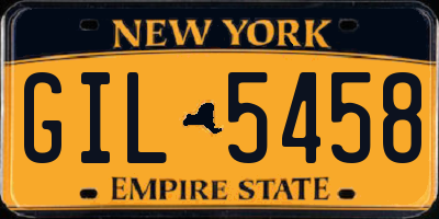 NY license plate GIL5458