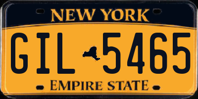 NY license plate GIL5465