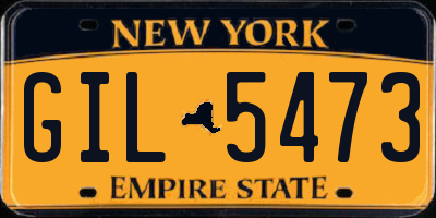 NY license plate GIL5473
