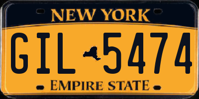 NY license plate GIL5474