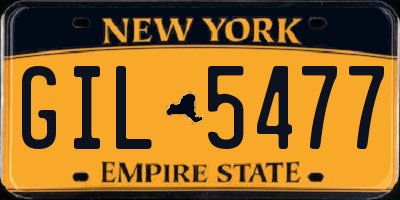 NY license plate GIL5477