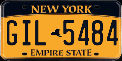 NY license plate GIL5484