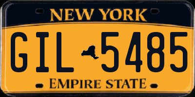 NY license plate GIL5485