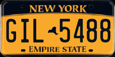 NY license plate GIL5488