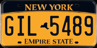NY license plate GIL5489