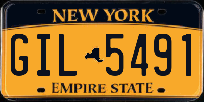 NY license plate GIL5491