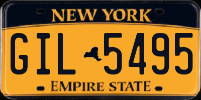 NY license plate GIL5495