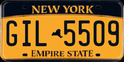 NY license plate GIL5509