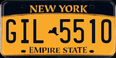 NY license plate GIL5510