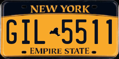 NY license plate GIL5511