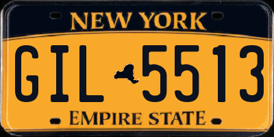 NY license plate GIL5513