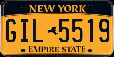 NY license plate GIL5519