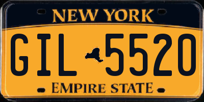 NY license plate GIL5520