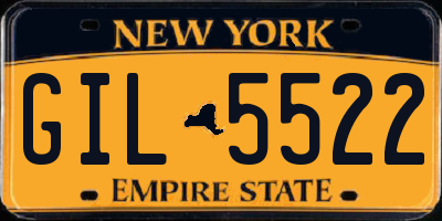 NY license plate GIL5522