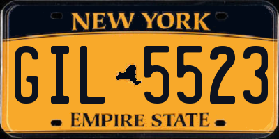 NY license plate GIL5523
