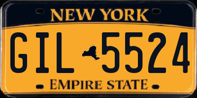 NY license plate GIL5524