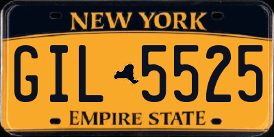 NY license plate GIL5525