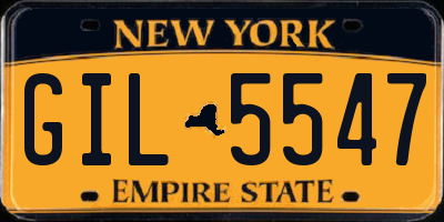 NY license plate GIL5547