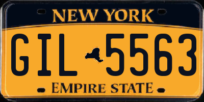 NY license plate GIL5563