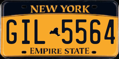 NY license plate GIL5564
