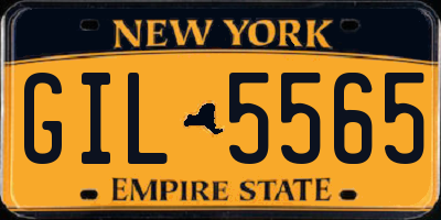 NY license plate GIL5565
