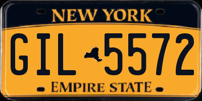 NY license plate GIL5572