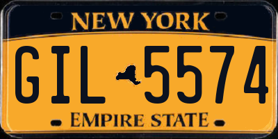 NY license plate GIL5574