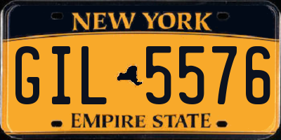 NY license plate GIL5576