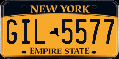 NY license plate GIL5577