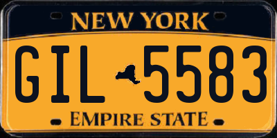 NY license plate GIL5583