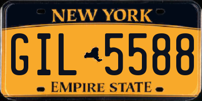 NY license plate GIL5588