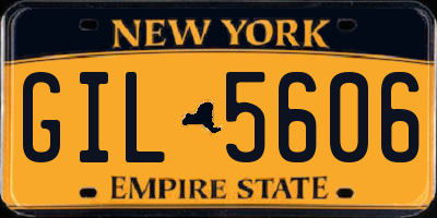 NY license plate GIL5606