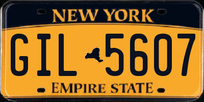 NY license plate GIL5607